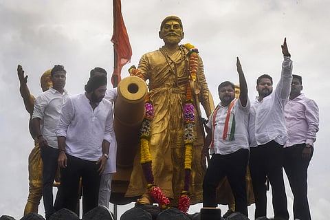 Protest over Malvan's Shivaji Maharaj statue